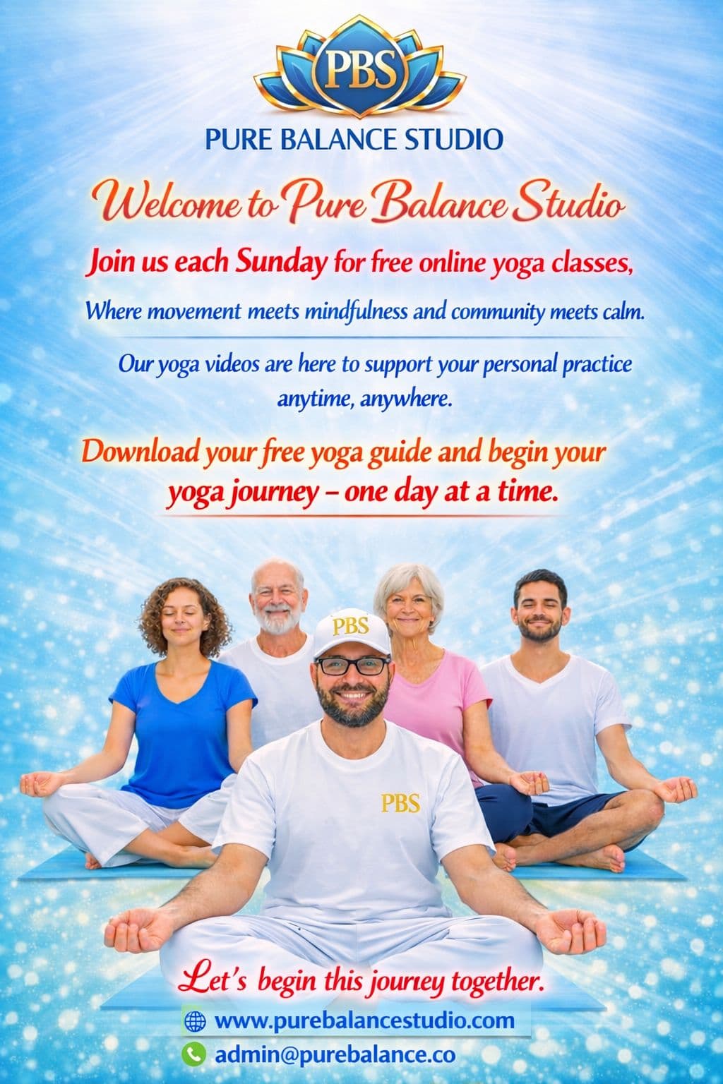 Yoga class at Pure Balance Studio – in-person sessions in the UK